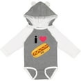 thumbnail image 3 of Inktastic I Love Hot Dogs Boys or Girls Long Sleeve Baby Bodysuit, 3 of 5