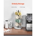 thumbnail image 2 of Mug Holder Tree with Marble Base 8 Hooks Cup Rack Stand for Counter Kitchen Home, 2 of 10