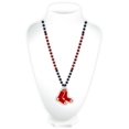 thumbnail image 1 of Boston Red Sox Perles Mardi Gras avec Médaillon, 1 of 1