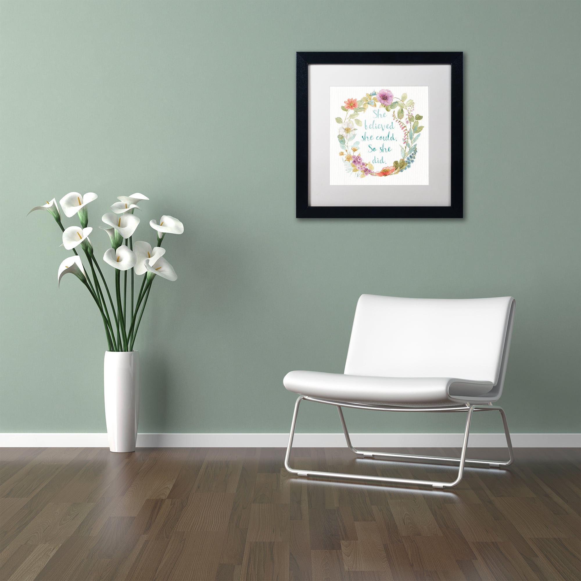 Trademark Art Typography Framed Art Print, by Lisa Audit