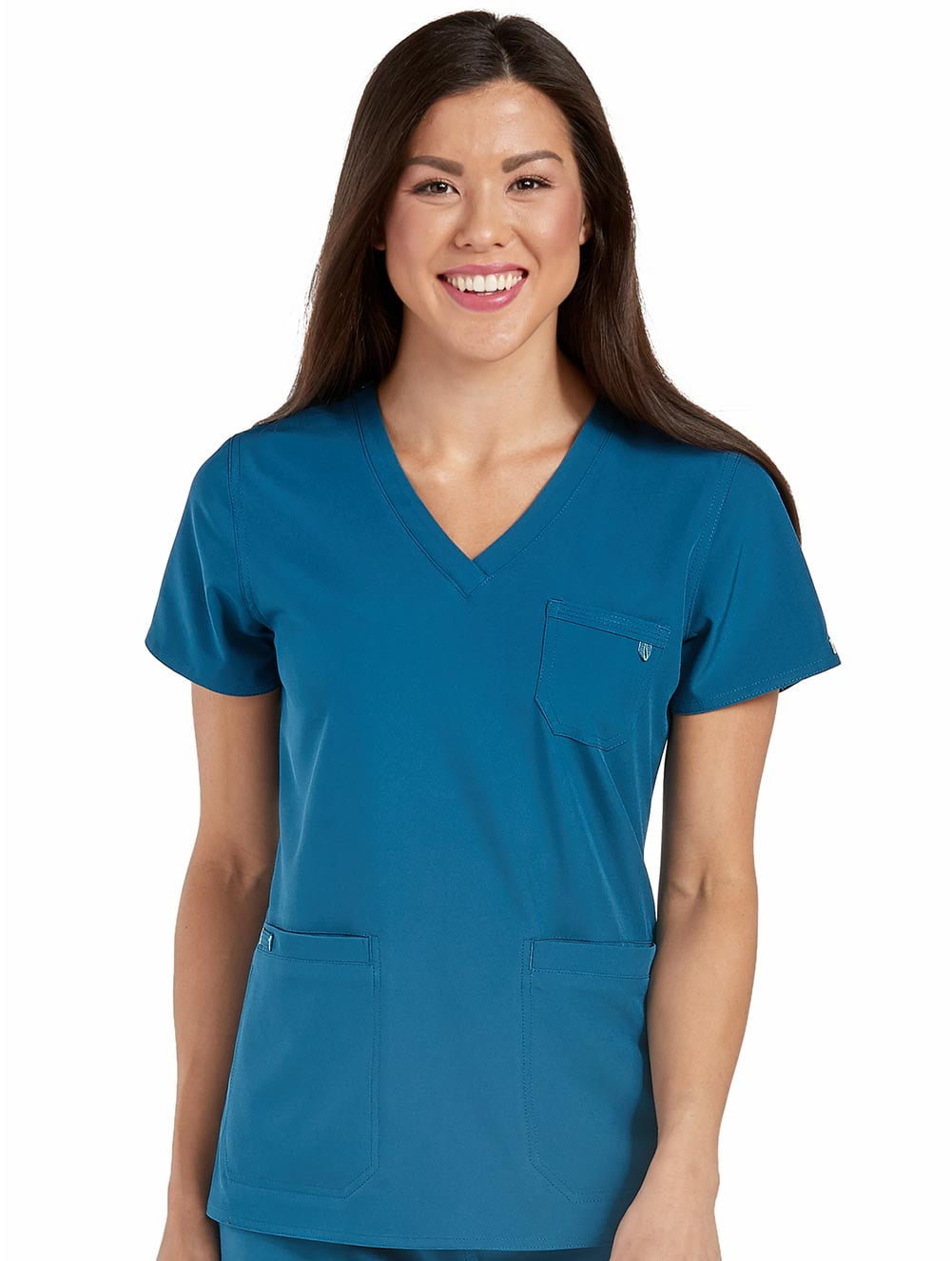 med couture energy women's 3-pocket v 