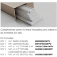 thumbnail image 2 of 104" Height with 20" Wide Adjustable Wall Panels, Deluxe Shaker 8' PVC Wainscoting Kit, (for heights up to 104"H), 2 of 9
