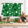 thumbnail image 6 of St. Patrick''s Kitchen Towels, Green Clover Shamrock Dish Towels Set of 2 for Bathroom Decorations, 18x26 Inch Farmhouse Holiday Spring Decoration, 6 of 6
