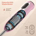 thumbnail image 5 of Potente batidora de inmersión, batidora de mano eléctrica de 500 vatios con modo turbo, base desmontable. Batidora de cocina de mano para sopa, batidos, puré, comida para bebés, cuchillas de acero ino, 5 of 5