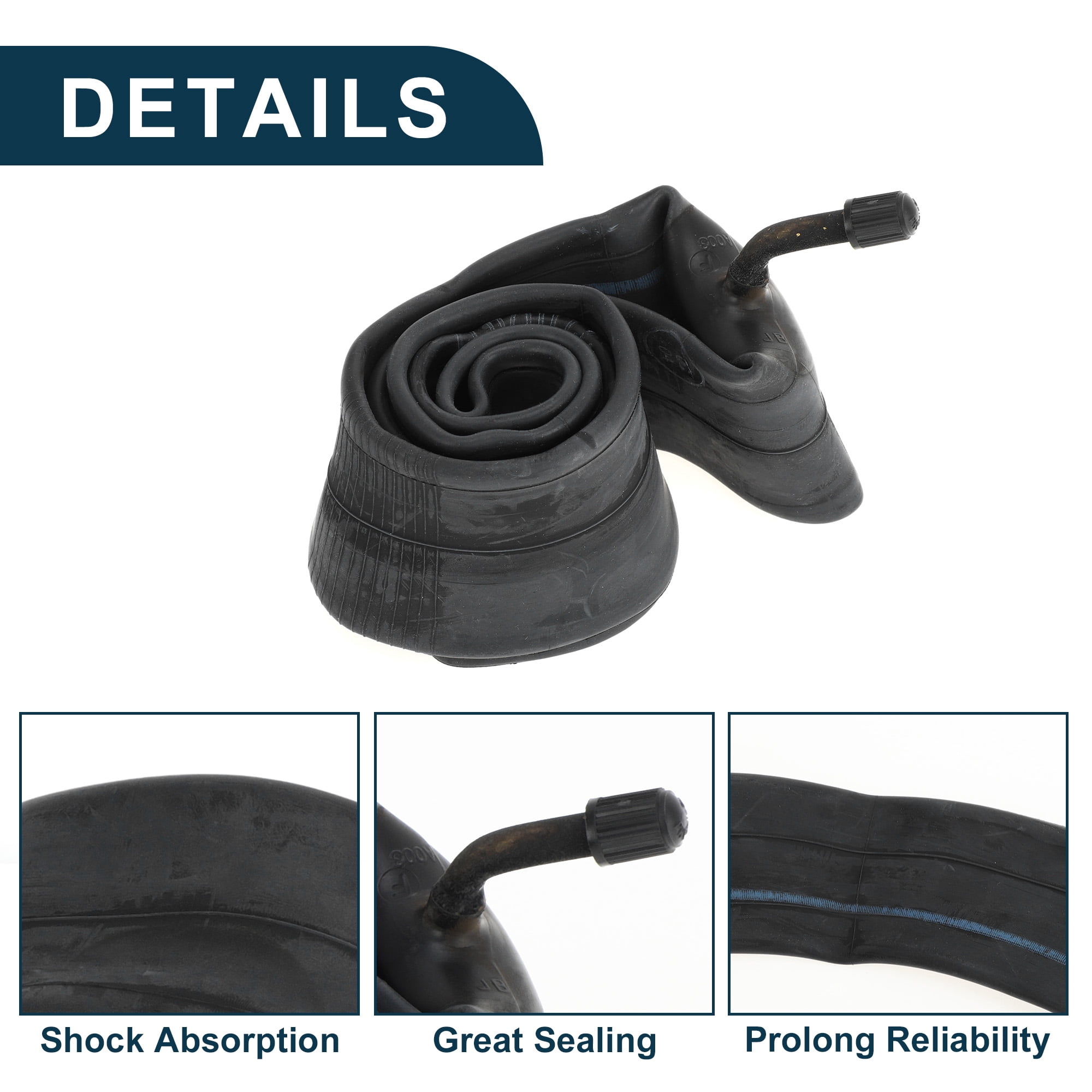 Unique Bargains Bike MTB Cycling Inner Tire 12x2.125 America Type Valve Bicycle Inner Tube