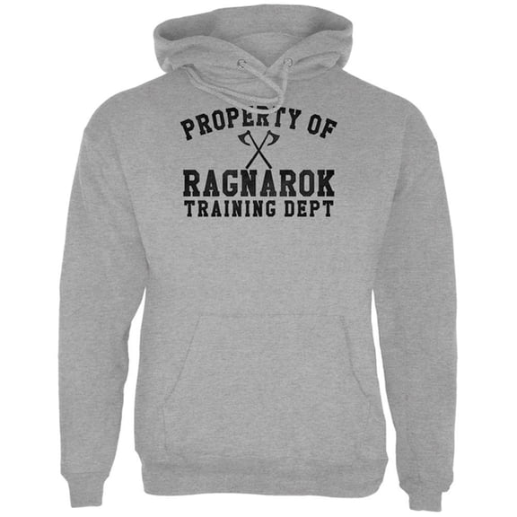 Viking Property of Ragnarok Training Department Mens Hoodie Storm Grey 2XL