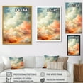 thumbnail image 4 of Designart "Soothing Sunset Sky with Clouds" Landscapes Canvas Wall Art - Traditional Pink Sky Entryway Wall Art Print, 4 of 6