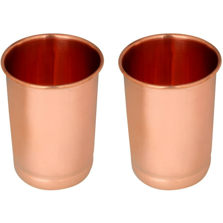 India Pure Copper Glass, Plain Design Tumbler Cup for Water Storage