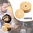 thumbnail image 1 of Unbleached Percolator Coffee Filters 3.75 Inch - Disposable Paper Disc Filter for Coffee Maker, 100 Count (Natural), 1 of 7