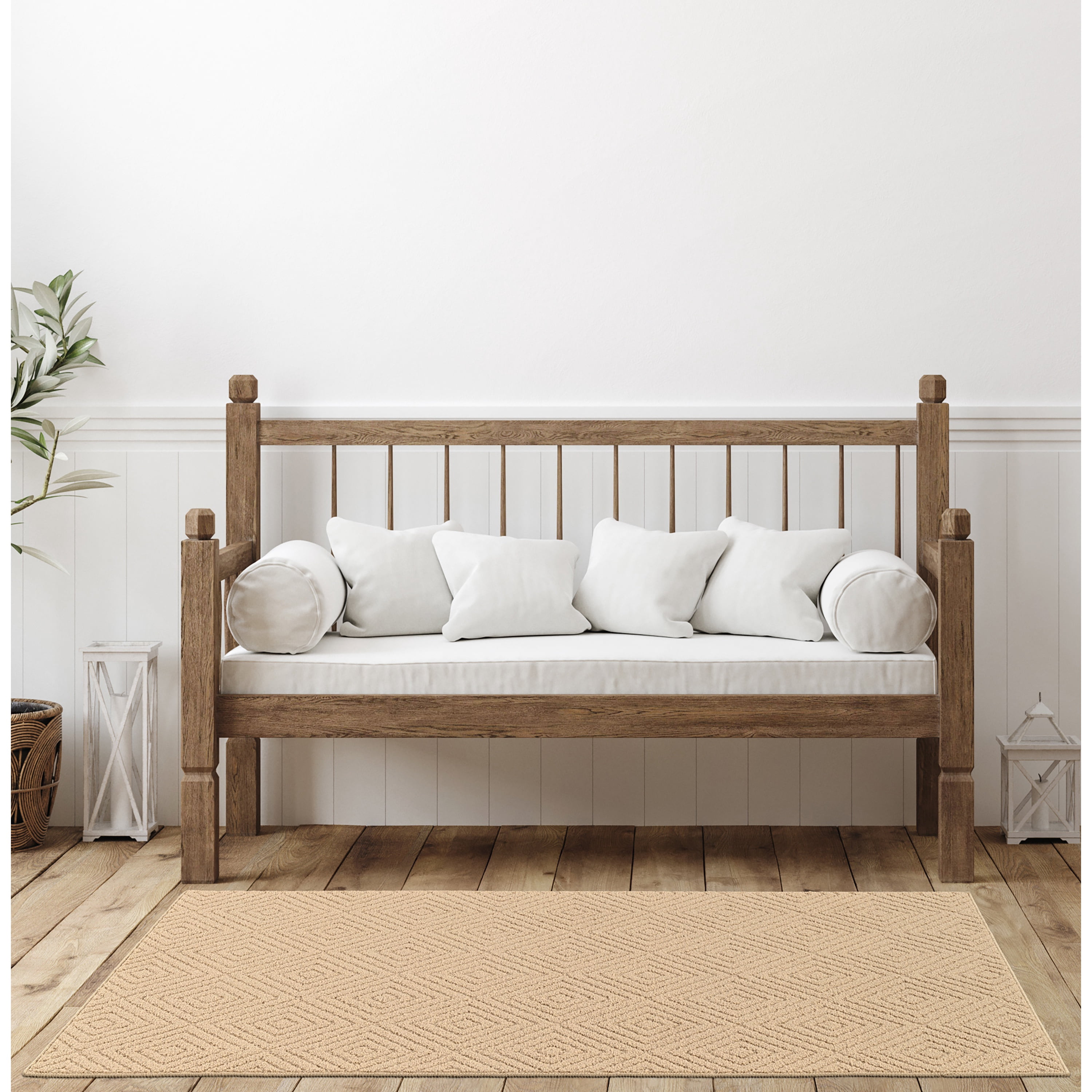 Garland Rug Brentwood Jasmine Tan Indoor Runner Rug, 3' x 8'