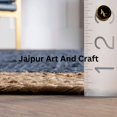 thumbnail image 2 of Jaipur Art And Craft Blue Black Border Handmade Rectangle Reversible Jute Area Rug (12x18 Sq ft), 2 of 7