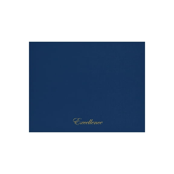 Great Papers! Certificate Cover, 12" x 9.75", Excellence, Navy, 5 count