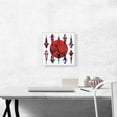 thumbnail image 2 of ARTCANVAS Koi Carp Fish Japan Flag Great Wave Canvas Art Print - Size: 12" x 12" (0.75" Deep), 2 of 9