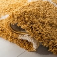 thumbnail image 7 of SAFAVIEH Hudson Arline Plush Geometric Shag Area Rug, Gold/Ivory, 5'1" x 7'6", 7 of 7