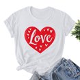 thumbnail image 6 of VKOYWKM Valentines Day T Shirts for Women Heart Graphic Tees Spring Short Sleeve T Shirts Romantic Valentine's Day Party Tshirts, 6 of 6