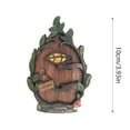thumbnail image 2 of Fairy Door Ornament, Creative Desktop Decoration With Leaf Adorned Design And Glowing Eye, Home Decor Craft For Living Room Study Coffee Table Shelf*, 2 of 7