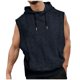 thumbnail image 2 of pstuiky Camisetas sin mangas, Blusa deportiva informal de color liso con capucha y cordón sin mangas para hombre Tops elegantes para mujer xl, 2 of 6