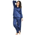 thumbnail image 3 of Up2date Fashion's Women's Striped Satin Pajamas, 3 of 3