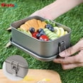 thumbnail image 3 of 800ml/1200ml Titanium Alloy Lunch Box Portable Bento Dinner Box for Outdoor Use, 3 of 18