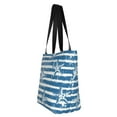 thumbnail image 3 of Kdxio Ocean on Striped Women Reusable Grocery Bags Foldable Ripstop,Reusable Shopping Bags for Shopping,Gym,Gift, 3 of 7