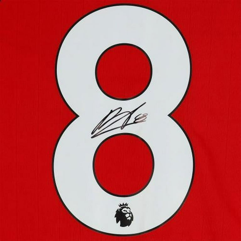 Bruno Fernandes Manchester United Autographed 2021-22 Home Jersey