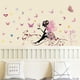 thumbnail image 3 of Pegatinas de pared de mariposa para niña, pegatinas de pared de hadas de flores, pegatinas de pared de mariposas coloridas para habitación de bebé, decoración de pared para el hogar TUNC Sencillez, 3 of 5