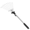 thumbnail image 6 of Omeite Retractable garden leaf rake (9-tooth aluminum pole), 6 of 7