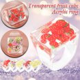 thumbnail image 1 of onlyliua para Interior/Exterior Moda para Damas Fruta Transparente Acrílico, 1 of 3