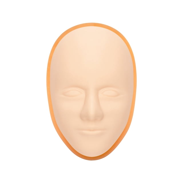 ATOMUS 5D Silicone Face Practice Skin with Skin Base Facial Training Skin for Lips Eyebrow Eyeliner Microblading Permanent Makeup Practice Skin for Beginners Artists