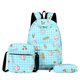 thumbnail image 1 of Mochila Mochila Coreana De Gran Capacidad Para Estudiantes De Viajero De Moda (Azul), 1 of 5