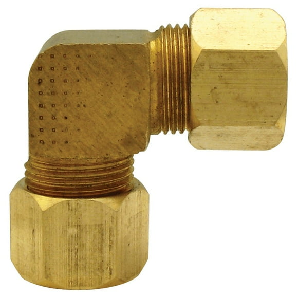Coude de Compression de 90 Degrés en Laiton de 1/2 Po