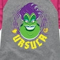 thumbnail image 3 of Disney Villains - Ursula - Toddler & Youth Girls Raglan Graphic T-Shirt, 3 of 5