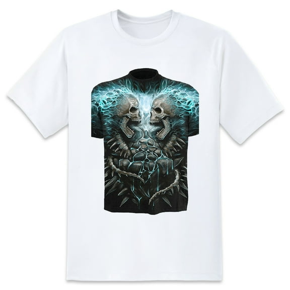 Men's Graphic TeeSkull (14) Letter Print T-Shirts Round Neck Short Sleeves Sizes XS-5XL Summer Daily Casual Tops