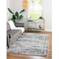 thumbnail image 3 of Unique Loom Finsbury Collection Area Rug - Charlotte (7' 10" x 10' Rectangle Multi/Gray), 3 of 12