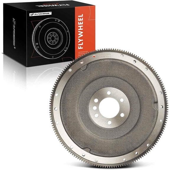A-Premium Clutch Flywheel Compatible with Chevrolet Impala,Malibu, Astro, C10, C20, C30, Camaro, Caprice, K10, K20 & GMC C1500, C2500, C3500, K1500, K2500 Suburban & Pontiac, 6 Bolt Holes & 168 Teeth