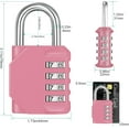 thumbnail image 4 of 2Pack Combination Lock, 4 Digit Combination Padlock Outdoor, School Lock, Gym Locks, 4 of 7