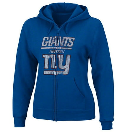 NFL - New York Giants Women's Blue Endzone Rush Full Zip Hooded Sweatshirt