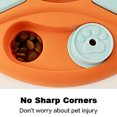 thumbnail image 3 of Juguetes de rompecabezas para perros alimentador lento para mascotas plato giratorio de alimentación lenta juguete (naranja rojo) JShteea Libre de BPA, 3 of 9
