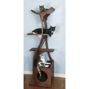The Refined Feline, Lotus Cat Tower, Espresso