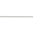 thumbnail image 2 of Solid 925 Sterling Silver 1.5mm Open Link Chain Necklace 24", 2 of 6