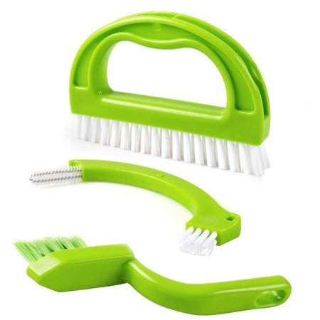 

Floor Scrub Brush Set | Household Gap Cleaning Brush | Window Sill Cleaning Tool Comfort Grip Cleaning Brush for Cups Bottles Bathroom Kitchen Sink Floor