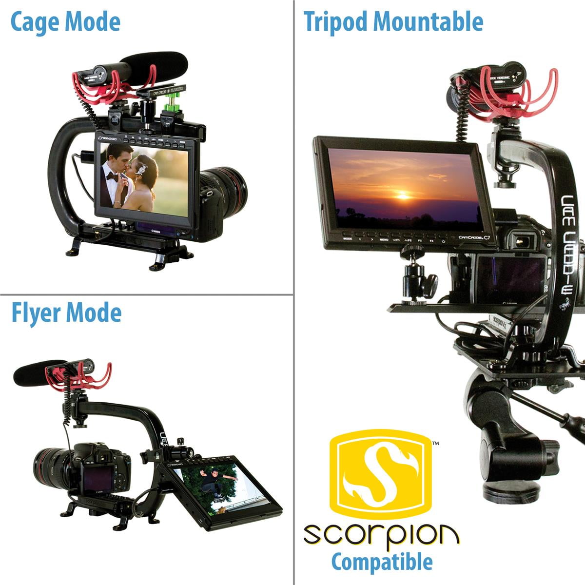 Cam Caddie C7 Field Monitor On-Camera & Sony NP-F & AC Power Supply, 00C-MON-C7-EU European Black Cam Caddie C7 Field Monitor On-Camera & Sony NP-F & AC Power Supply, 00C-MON-C7-EU European Black
