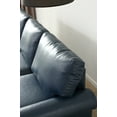thumbnail image 5 of 2pc Sofa Set, Upholstered PU Leather Sofa Chair with Storage Drawer, Wood Legs, Large Back, Nail Decoration, 59"/82" Modern Accent Sofa Couch for Living Room, Guest Room, Navy Blue, 5 of 9