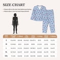 thumbnail image 4 of Honeii Red Cherries print Women's Pajama Sets Long Sleeve Button Down Sleepwear Nightwear Soft Pjs Lounge Sets-X-Large, 4 of 7