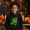 thumbnail image 6 of TBBCWWQY Boys Halloween Sweatshirt Glow in the Dark Dinosaur Pullover Kids Crewneck Long Sleeve Shirt Tops Age 7T, 6 of 6