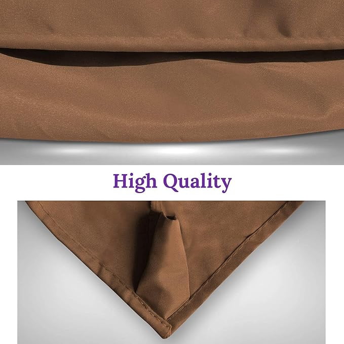 SOLAXO 6-Rib 10'x6.5' Solar Patio Umbrella Replacement Canopy cover for Outdoor