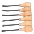 thumbnail image 1 of Wood Carving Chisel Tools, Non Fall Off 6Pcs Ergonomic Design Steel Portable Wood Carving Chisel Set  for Woodworking Sculpture, 1 of 7