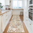 thumbnail image 4 of Moroccan Trellis Washable Rug, Kitchen Rugs for Entryway Bathroom, Non-Slip Indoor Door Mat Ultra-Thin, Small Oriental Throw Carpet for Bedroom Entry, 4 of 6