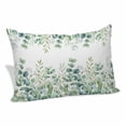 thumbnail image 2 of Green Eucalyptus Leaves Pillow Covers 16"x24", Watercolor Spring Summer Botanical Soft Brushed Microfiber Breathable Throw Pillow Covers, Pillowcase with Zipper for Couch Sofa Bedroom Living Room, 2 of 9