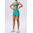 thumbnail image 4 of Conjunto de yoga ajustado de secado rápido for mujer, traje deportivo for correr con bolsillo, transpirable, de dos piezas, estilo nude, 4 of 5